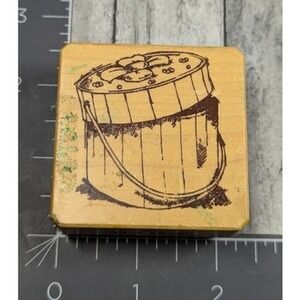 Inkadinkado Hat Box Bow 90352 Rubber Stamp Wood #i106